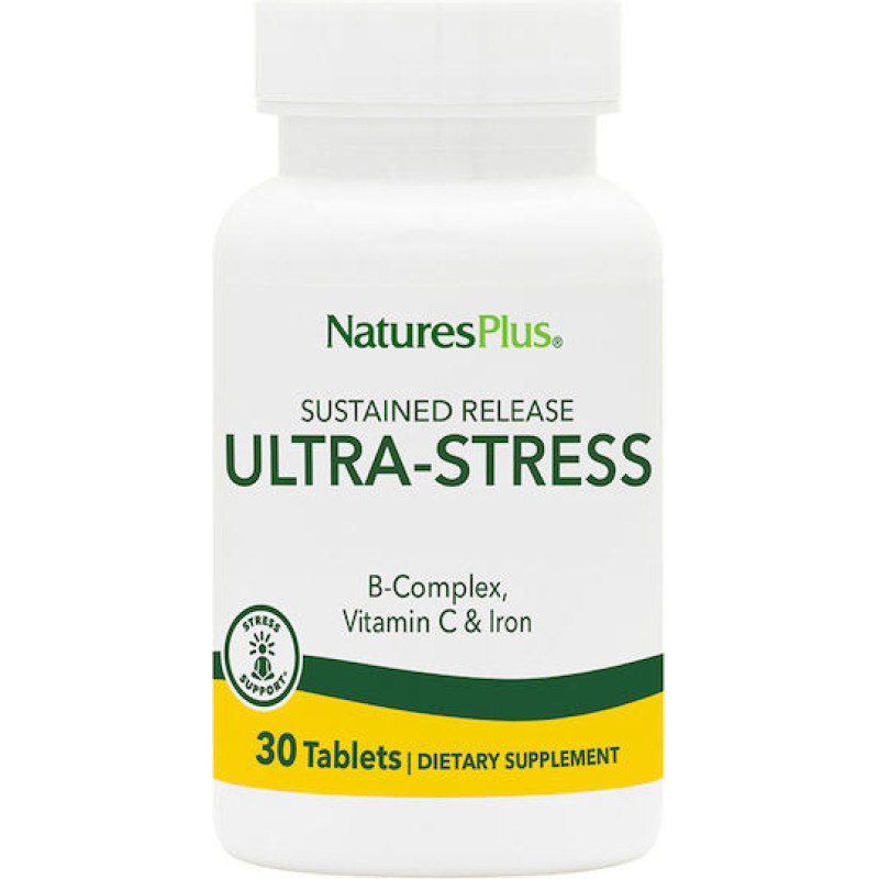 Nature's Plus Ultra Stress Συμπλήρωμα για το Άγχος 30 ταμπλέτες